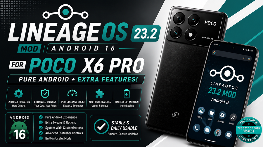LineageOS 23.2 MOD for Poco X6 Pro 5G